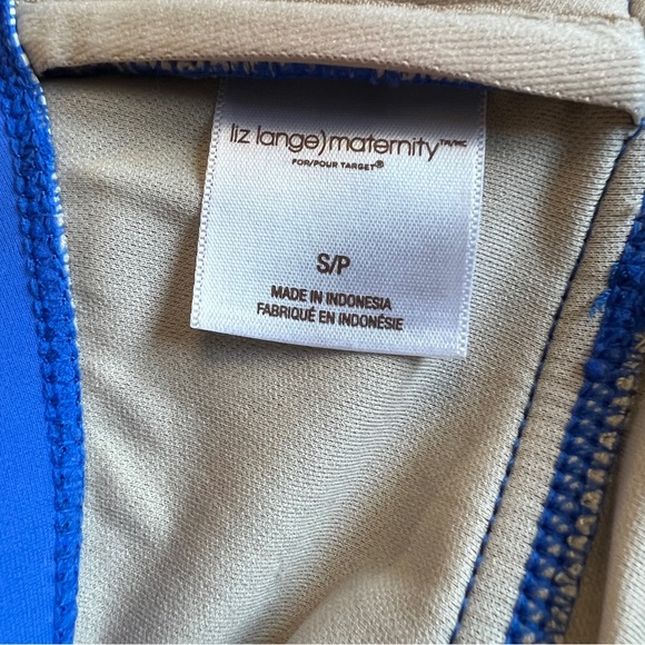 Liz Lange Maternity Swimsuit Halter Swim Tankini Top - Sz S/P - Picture 5 of 5